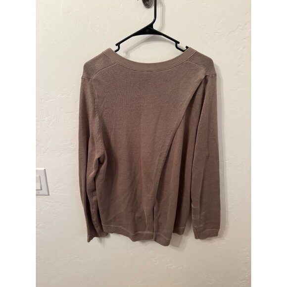 14th and union women's tan cardigan size large - Picture 4 of 5